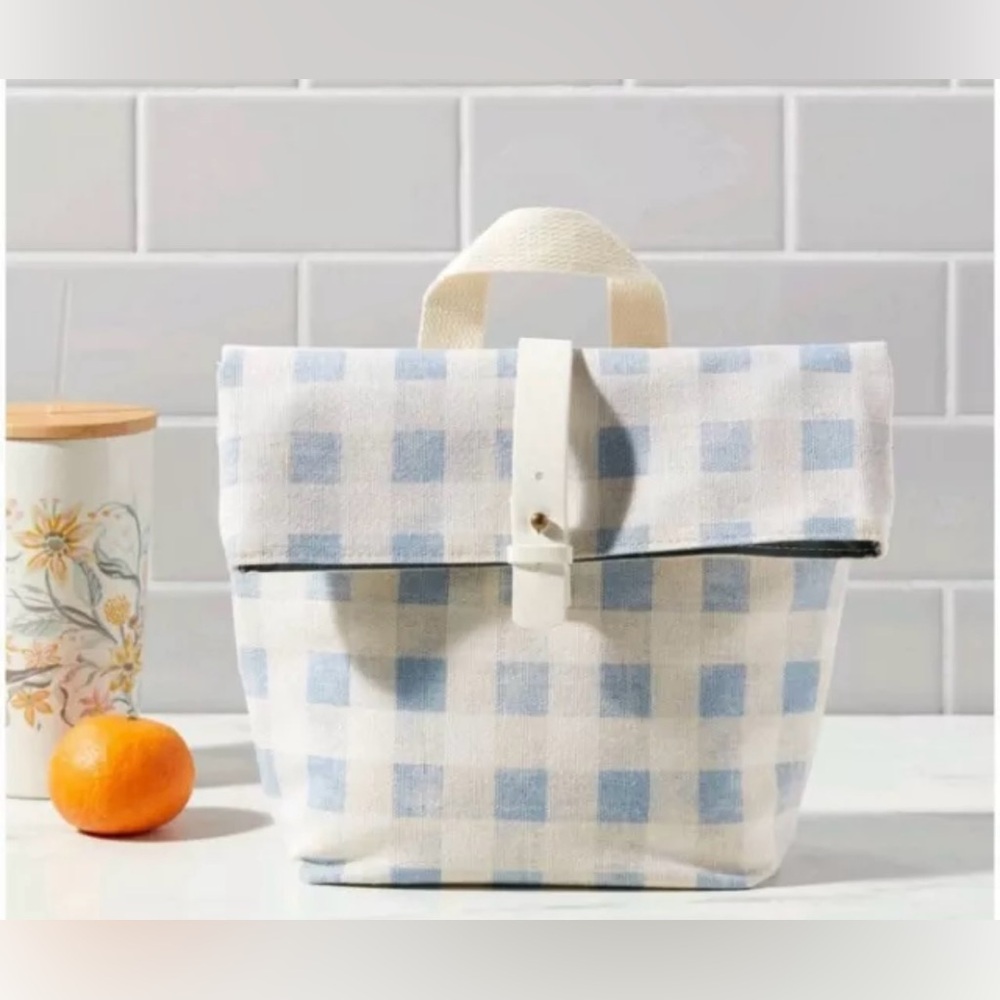 Printed Roll Top Lunch Bag - Picture 2 of 3